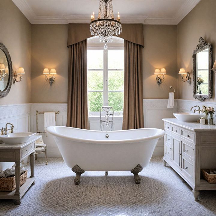luxurious freestanding bathtub