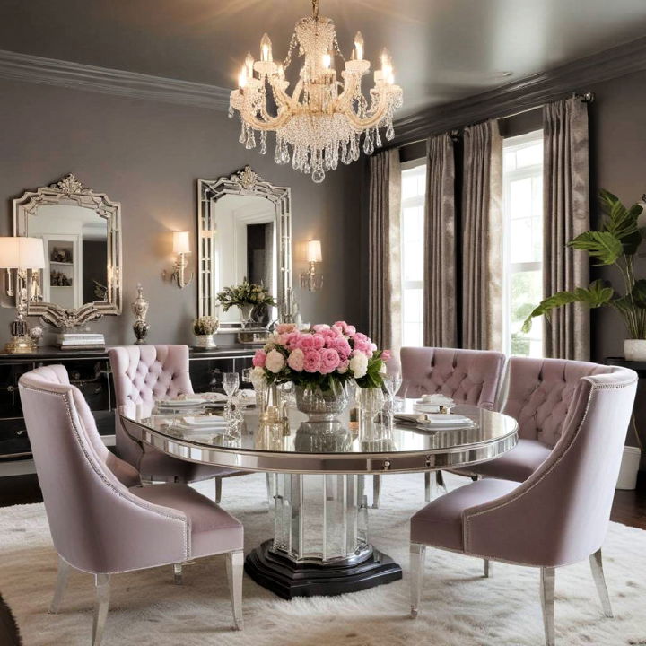 luxurious hollywood regency dining rooms