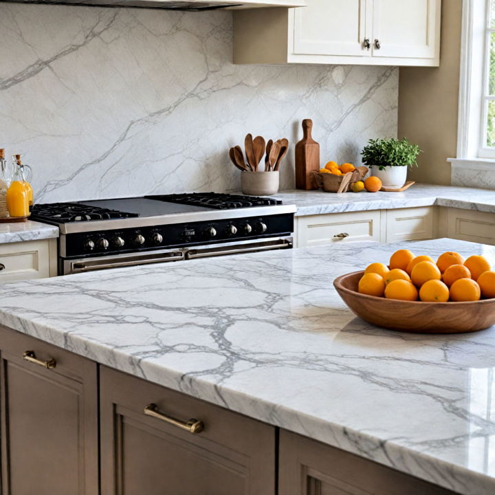 luxurious marble countertop