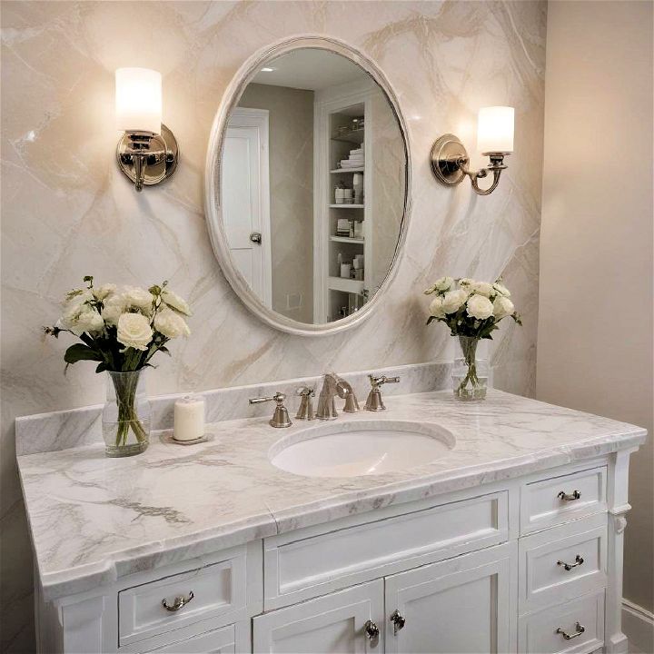luxurious marble countertops