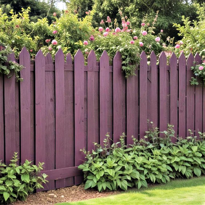 luxurious plum fence for garden