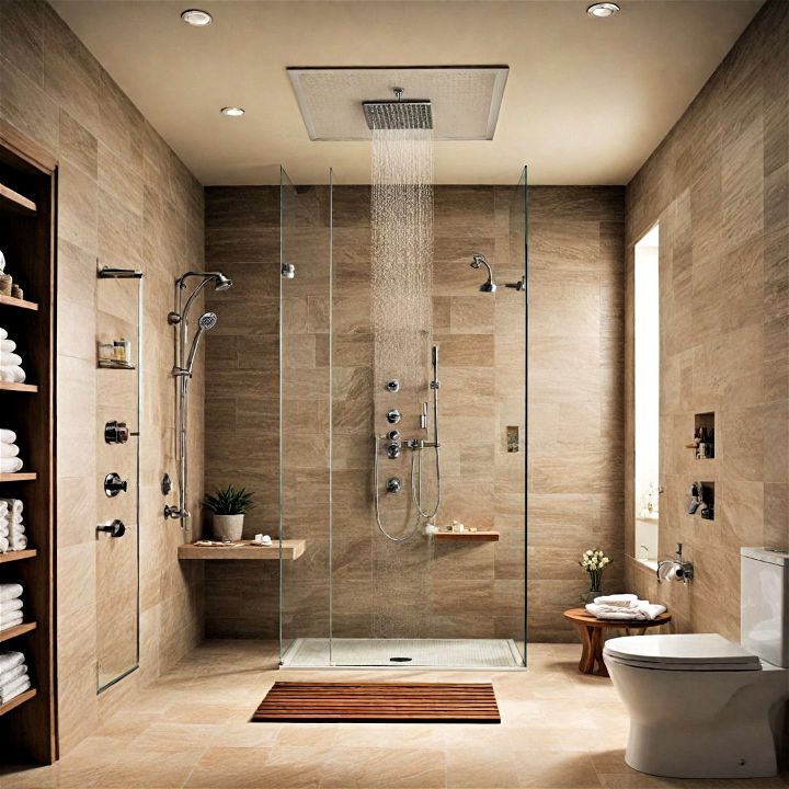 luxurious shower system
