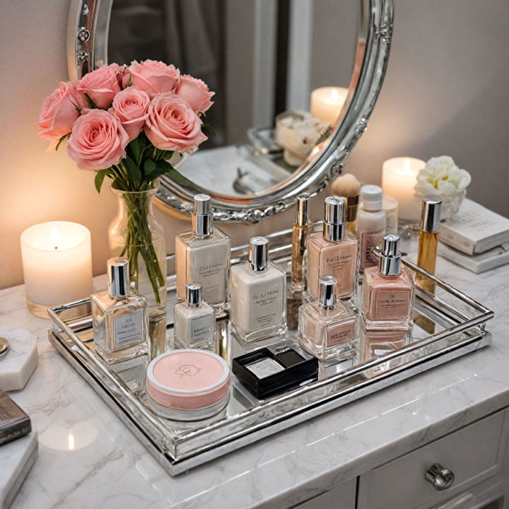 luxurious vanity tray for dresser