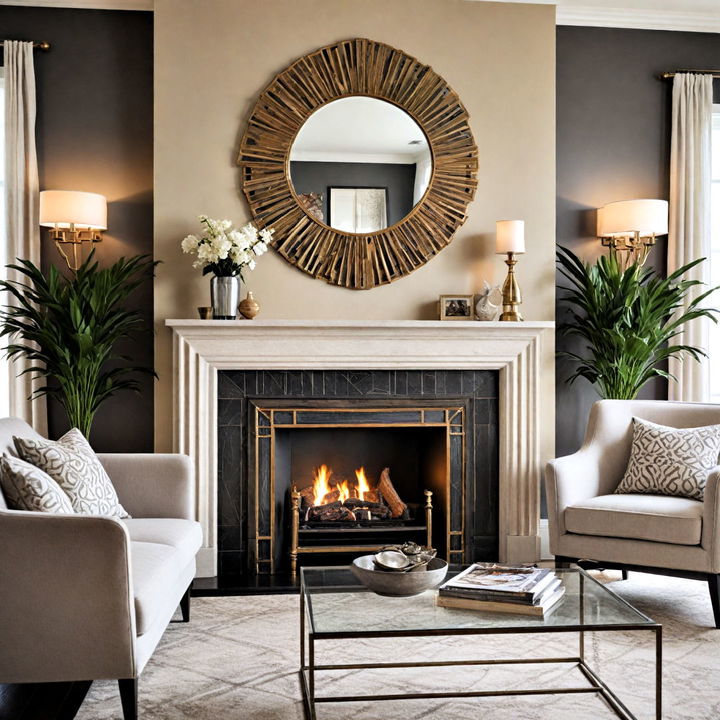 luxury art deco fireplace