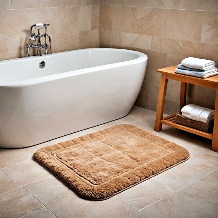 luxury bath mat for bathroom
