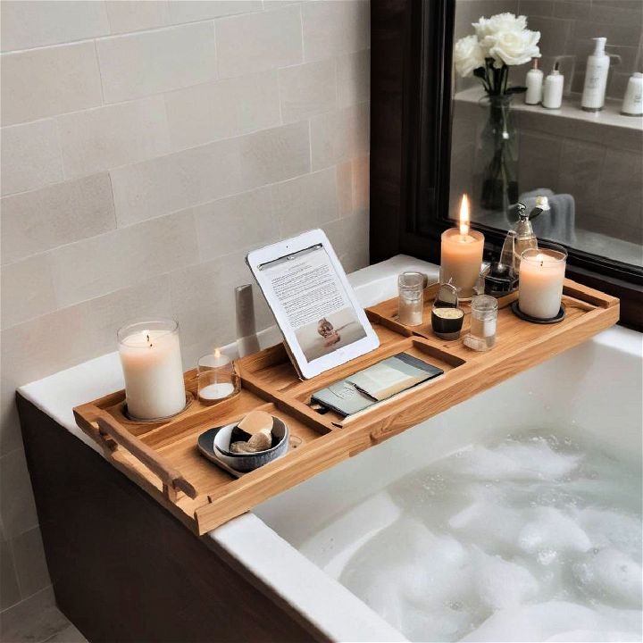 luxury bathtub caddy tray