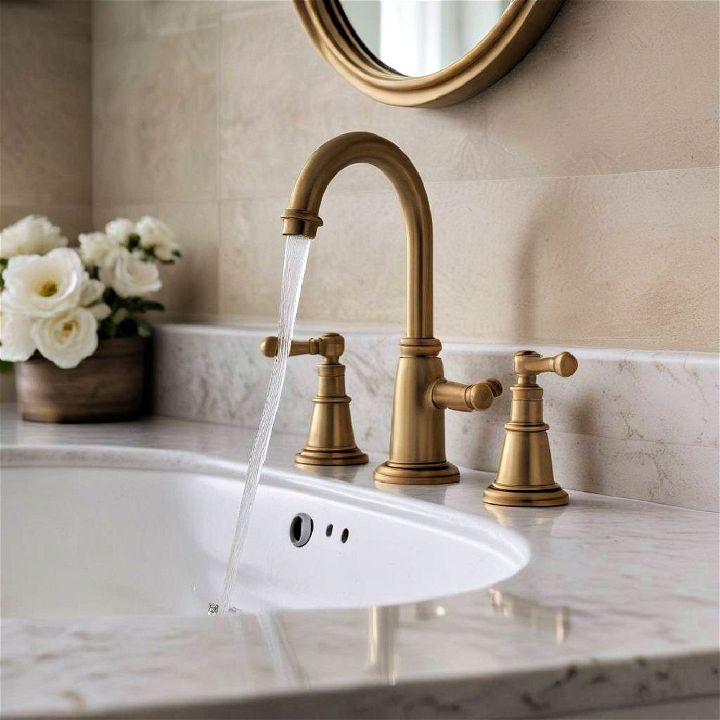 luxury brass faucets for traditional bathroom