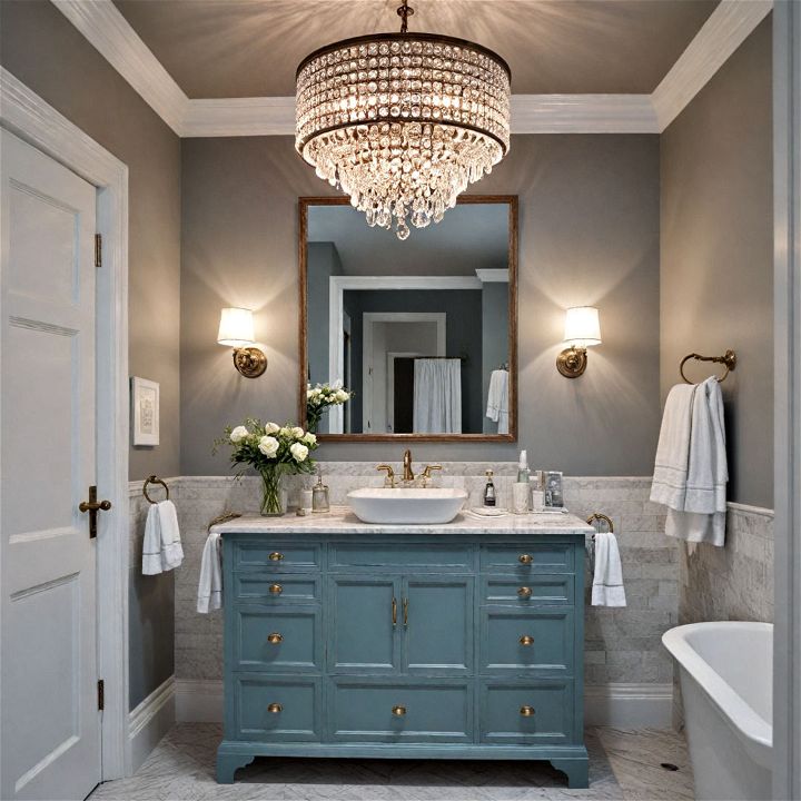 luxury chandelier for bathroom
