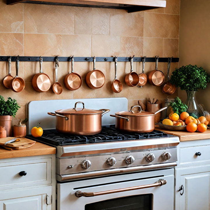 luxury copper pots and pans