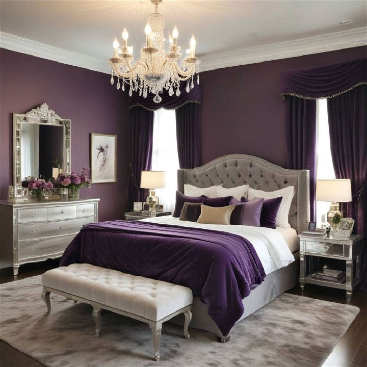 luxury glamorous bedroom