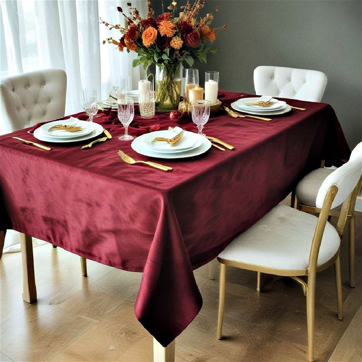 luxury velvet tablecloth