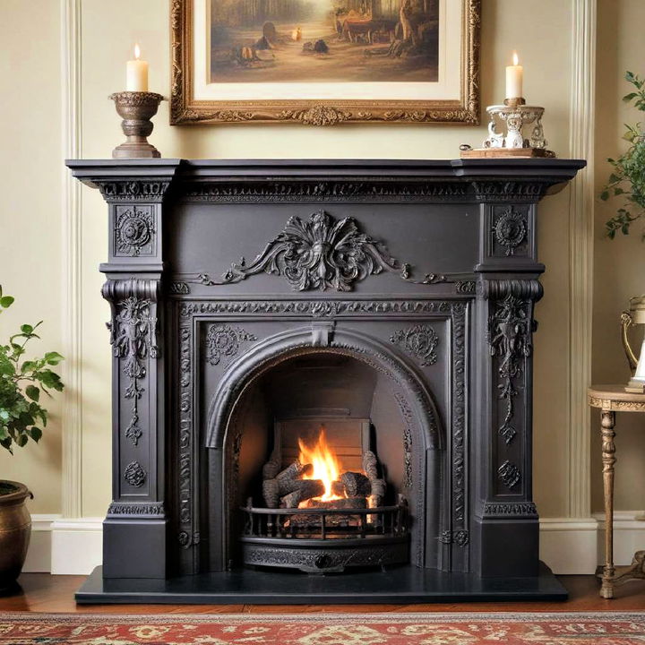 luxury victorian fireplace