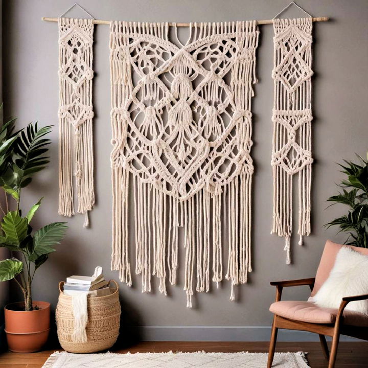 macramé wall hangings