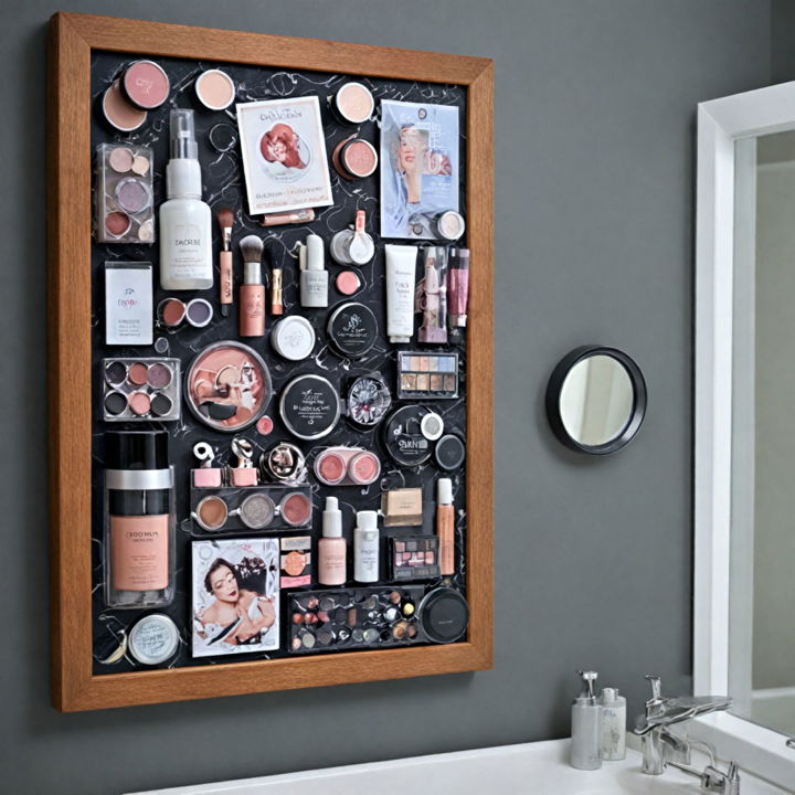 magnetic makeup board for bathroom