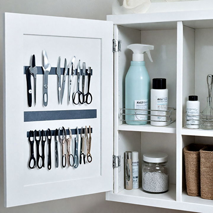 magnetic strips for bathroom storage
