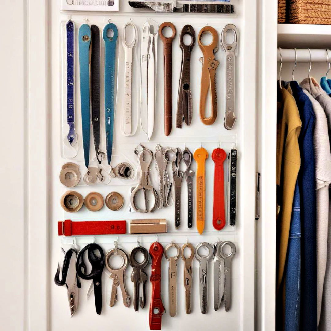 magnetic strips for scissors keys or tools