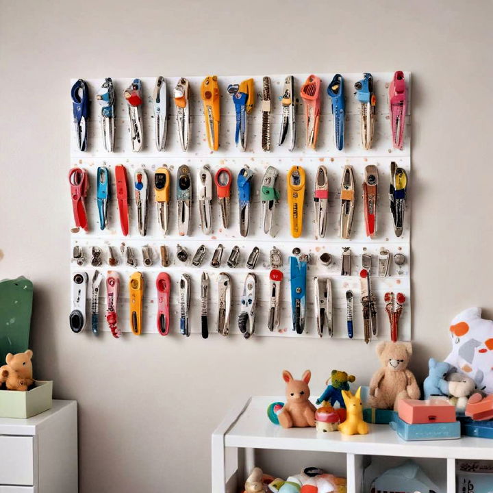 magnetic strips solution for storing small items