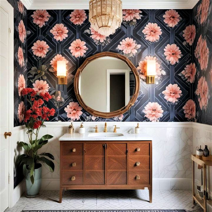 make a statement with bold wallpaper