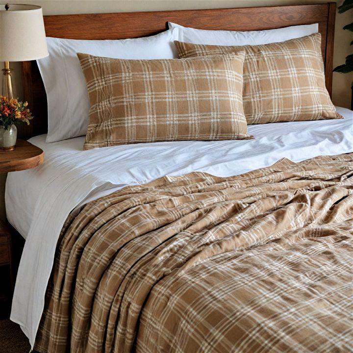make your bed feel cozier with flannel sheets
