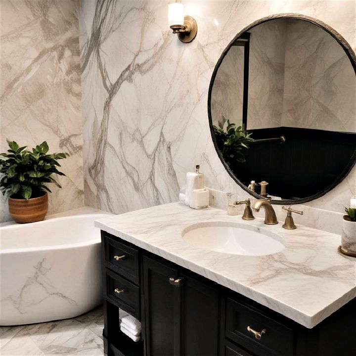 marble countertop bathroom vanity