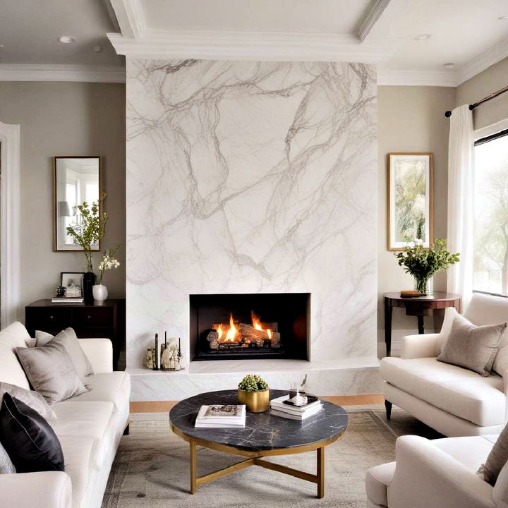 marble fireplace for living room