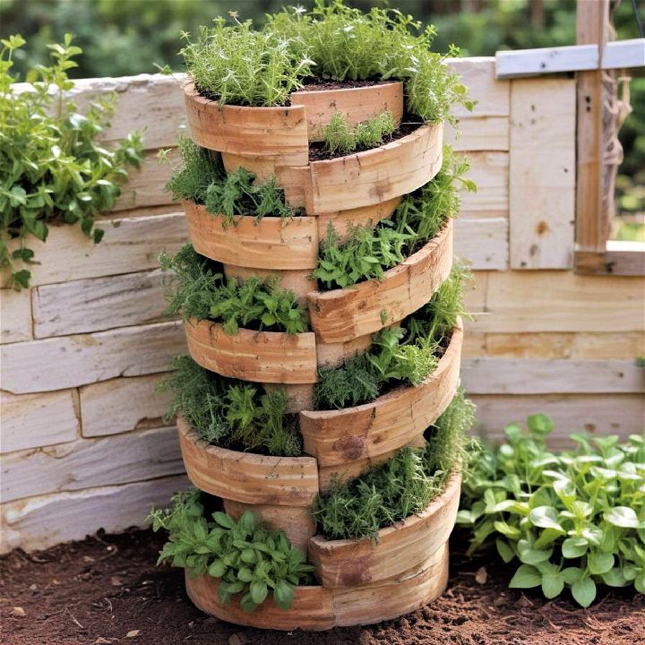 maximize space with a herb spiral