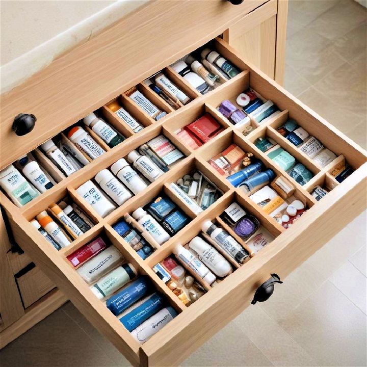 medicine drawer divider