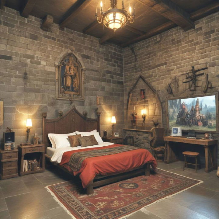 medieval fortress for gaming bedroom