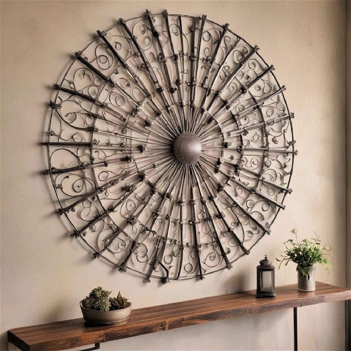 metal wall sculptures for large wall decoration