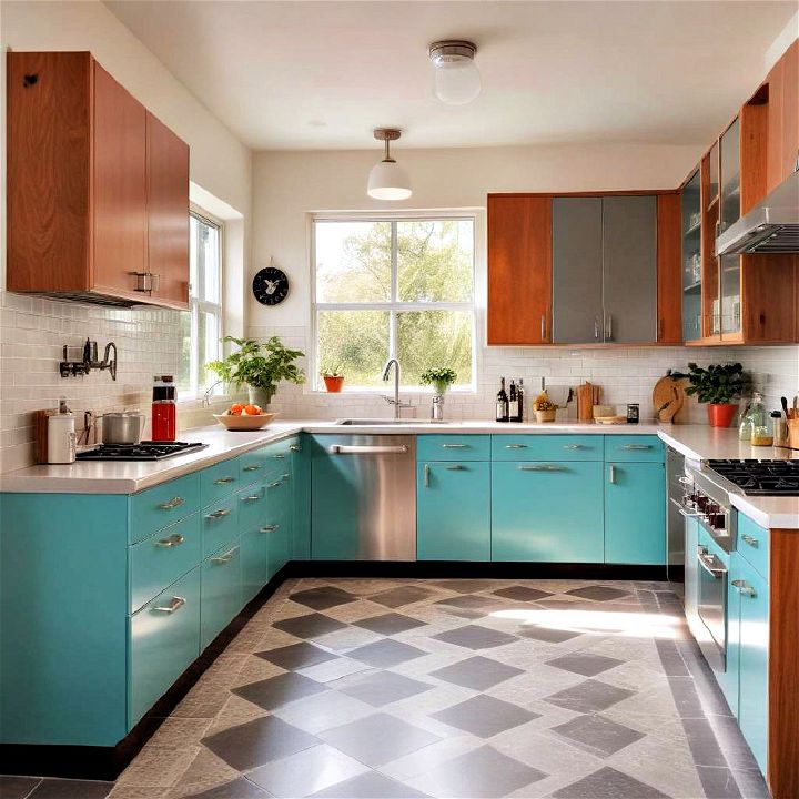 mid century modern kitchen
