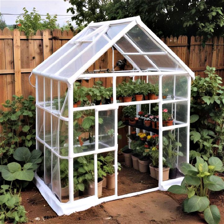 mini greenhouse to enhance small garden