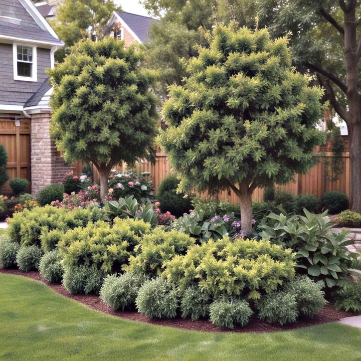 miniature trees and shrubs