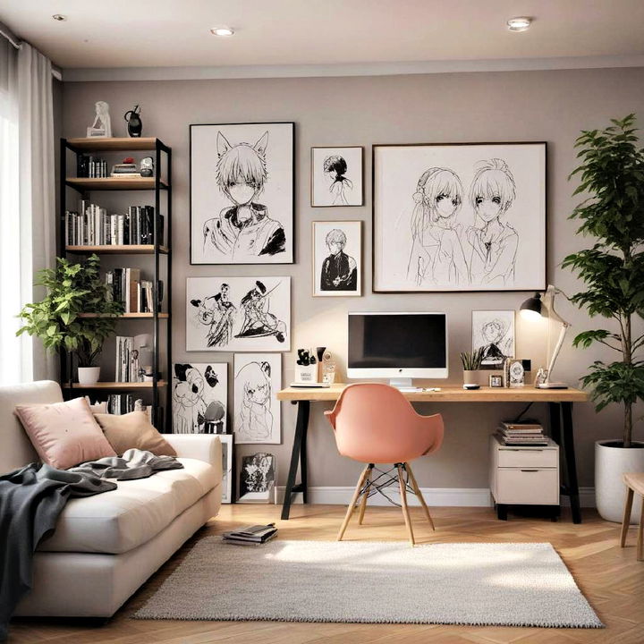 minimalist anime room