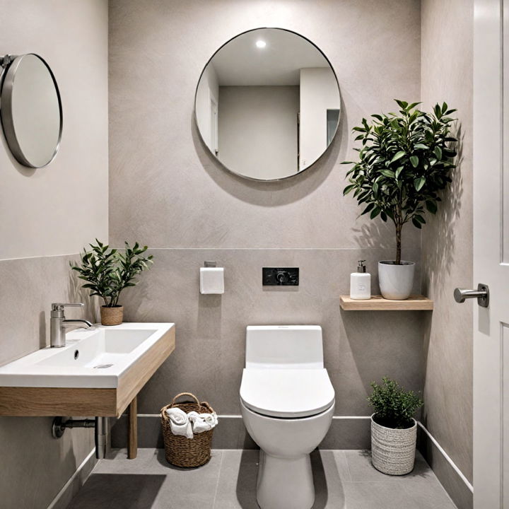 minimalist decor downstairs toilet