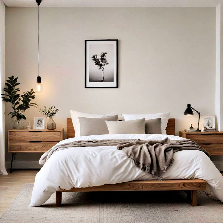 minimalist décor hipster bedroom