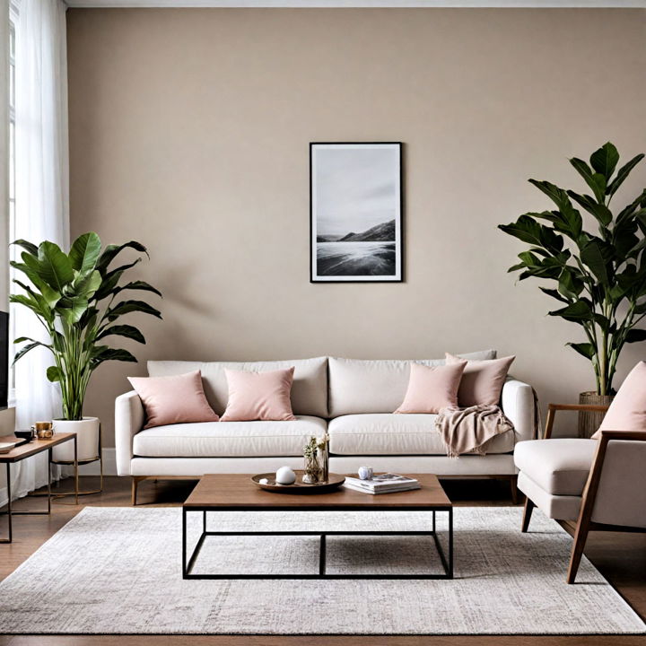 minimalist furniture for moody living room
