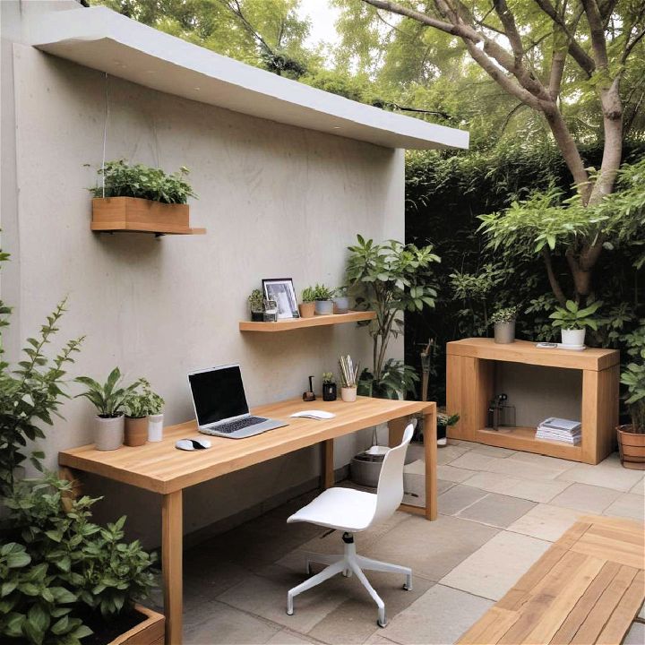 minimalist garden office