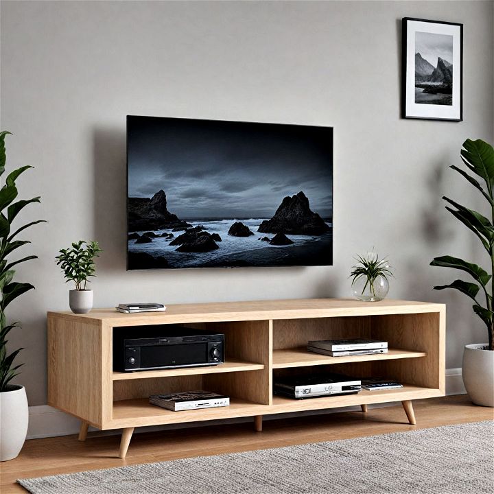 minimalist tv stand for a clean look