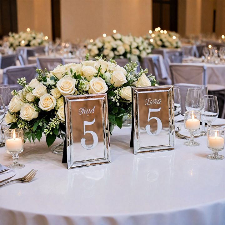 mirrored table numbers