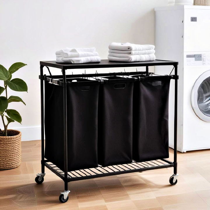 mobile laundry sorter cart