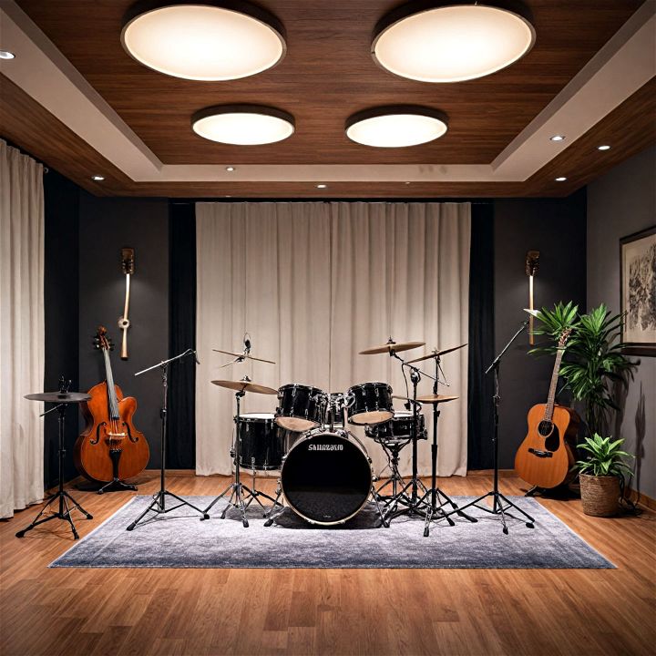 modern adjustable lighting for music room