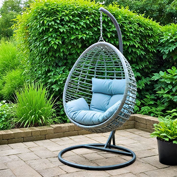 modern and cozy hanging egg chairs