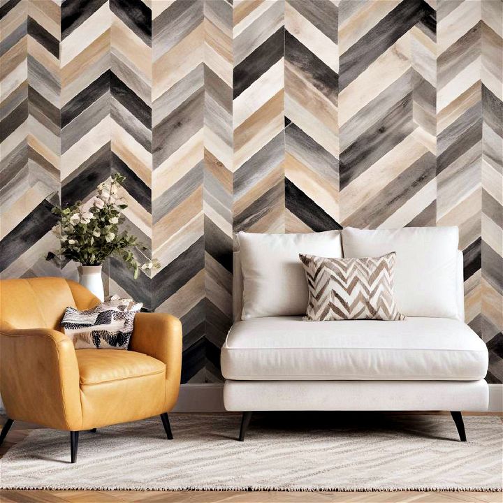 modern chevron pattern wallpaper