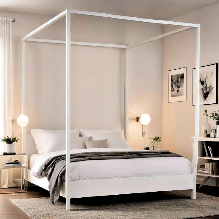 modern contemporary canopy bed