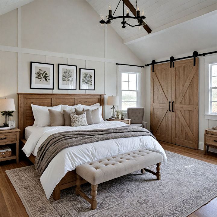 modern farmhouse bedroom