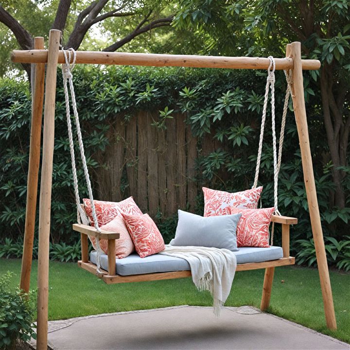 modern garden swing