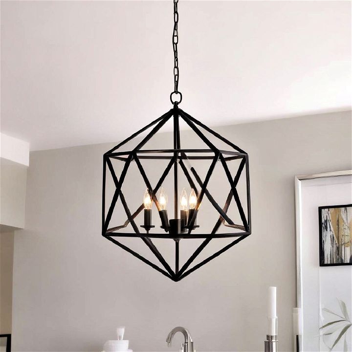 modern geometric chandelie