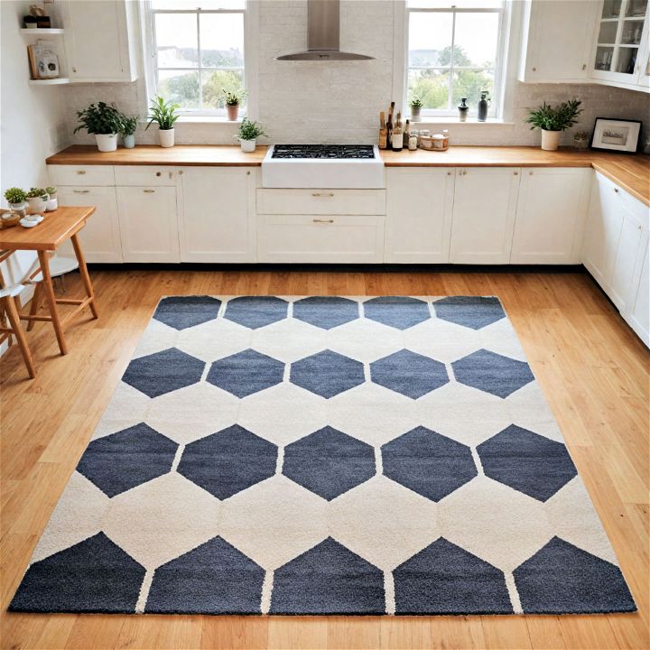 modern geometric rug