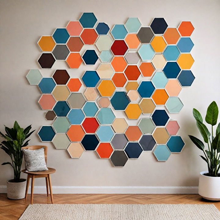 modern geometric shape collage