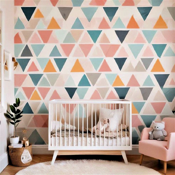 modern geometric shapes design to any nursery